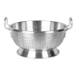 15.1Ltr / 16 qt Aluminum Colander with Base and Handle, Heavy Duty 