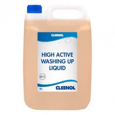 HIGH ACTIVE WASHING UP LIQUID 30% 5L High, Active, Washing, Up, Liquid, 30%, Cleenol