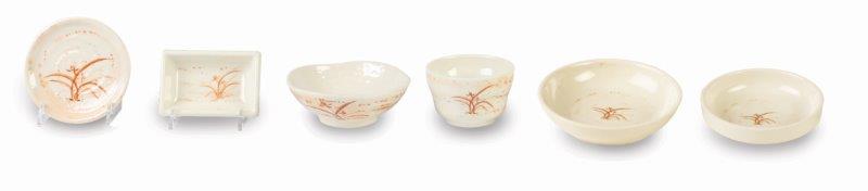 7 oz, 4 3/4? / 120mm Wave Rice Bowl, Gold Orchid (12 Pack) 