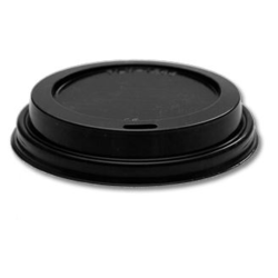 8oz (80mm) PS lids, black (x1000) 