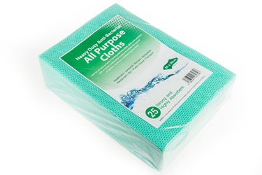 Antibacterial Cloth - Green Heavy Duty 75GSM (x25) 