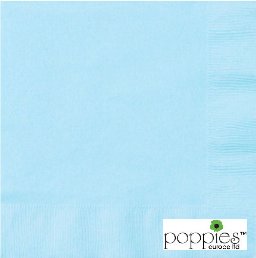 Baby Blue 33cm 2ply Napkins (2000 Pack) 