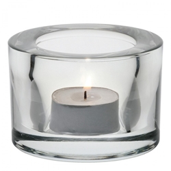 Chunky Tealight Holder - Clear (12 Pack) 