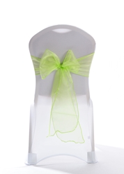 Crystal Chair Sashes - Lime 8”x108” (5 Pack) 