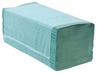 Easipull Interfold 1 Ply Recycled Paper Hand Towel - Green 