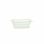 GN 1/9, 65mm Deep, 600ml, Gastronorm Container, Polycarbonate, Clear 