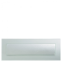 Gobi Rect Plate Frost Edge 19.75?x7?/ 49x18cm (6 Pack) 