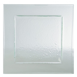 Gobi Square Plate Clear 10.25? / 26cm (6 Pack) 