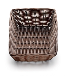 Handwoven Rectangular Basket, Black, 9 x 6 x 2.5”  
