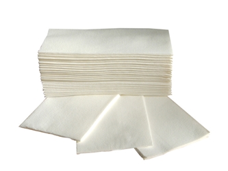 Luxury Airlaid White 8-Fold Napkin / Hand Towel 