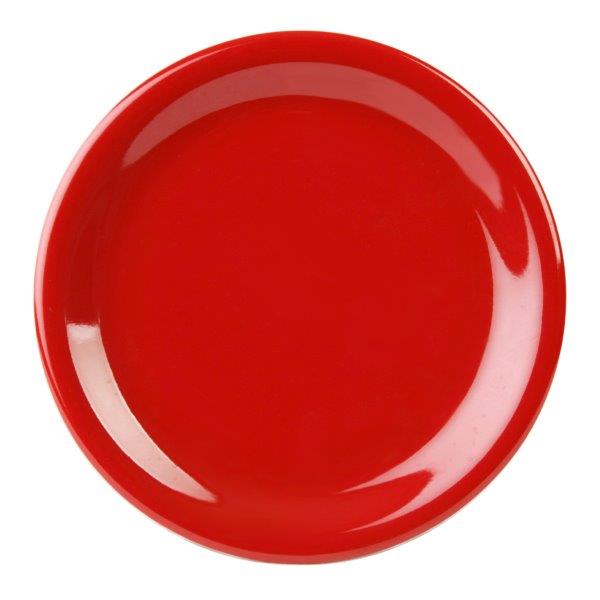 Narrow Rim Plate 9? / 230mm, Pure Red 