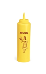 Nostalgia Squeeze Bottle Dispenser 355ml (12oz) Mustard 