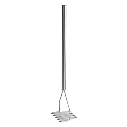  Potato Masher, 5.25” Square Face, Stainless Steel, 24” Overall 