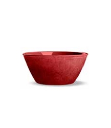 Potters Reactive Glaze Bowl Red 6.1x6.1x6.1in (6 Pack) 