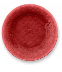 Potters Reactive Glaze Salad Red 8.5 x 8.5 x 0.7? (6 Pack) 
