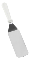  Turner, Solid, Stainless Steel with White ABS Handle, 15” 