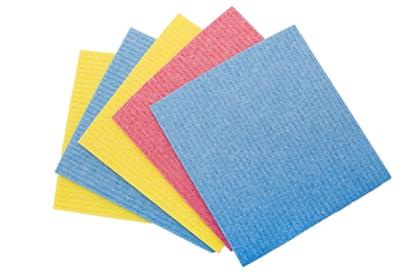 V Sponge Cloth - Blue (5 Pack) sponge cloth absorbant coloured