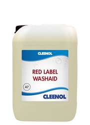 WASHAID RED LABEL   10L Washaid, Red, Label, Cleenol