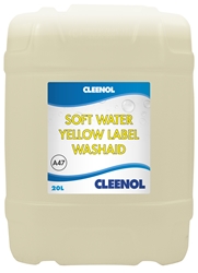 WASHAID SOFT WATER YELLOW LABEL 20L Washaid, Soft, Water, Yellow, Label, Cleenol