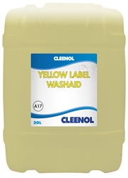 WASHAID YELLOW LABEL  20L Washaid, Yellow, Label, Cleenol
