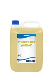 WASHAID YELLOW LABEL  5L Washaid, Yellow, Label, Cleenol