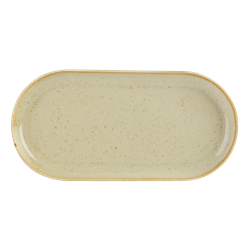 Wheat Narrow Oval Plate 32 x 20cm / 12  1/2” x 8” (Pack of 6) 