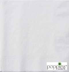 White 33cm 2ply Napkins (2000 Pack) 
