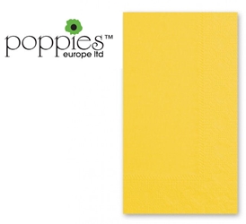 Yellow Pre-Folded 2 Ply 33cm Napkins (2000 Pack) 