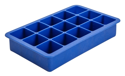 15 Cavity Silicone Ice Cube Mould 1.25” Square (Blue) (Each) 15, Cavity, Silicone, Ice, Cube, Mould, 1.25", Square, Blue, Beaumont
