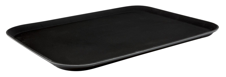 15”x20” Black Plastic Non Slip Tray (Each) 15"x20", Black, Plastic, Non, Slip, Tray, Beaumont