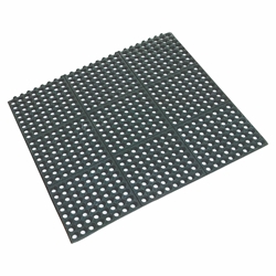 Rubber Floor Mat Black 90 x 90 x 1.2cm Interlocking (Each) Rubber, Floor, Mat, Black, 90, 90, 1.2cm, Interlocking, Beaumont