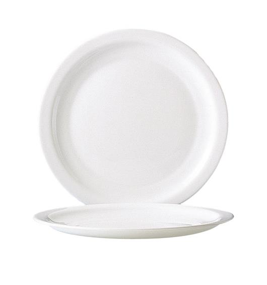 Hoteliere Large Dinner Plate 10.2” 26cm (24 Pack) Hoteliere, Large, Dinner, Plate, 10.2", 26cm