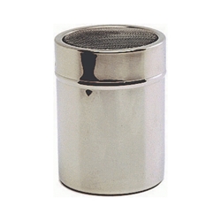 Stainless Steel Shaker with mesh top.(Plastic Cap) (Each) Stainless, Steel, Shaker, with, mesh, top.Plastic, Cap, Nevilles