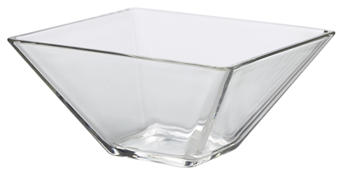 Square Glass Bowl 20 x 8cm H (6 Pack) Square, Glass, Bowl, 20, 8cm, H, Nevilles
