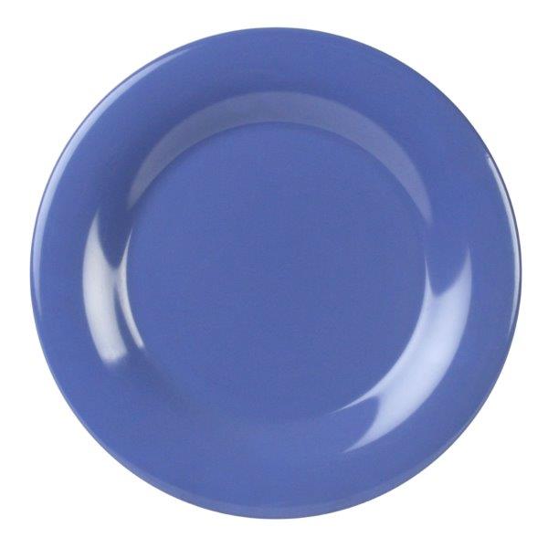 Wide Rim Plate 9 1/4? / 235mm, Blue (12 Pack) 