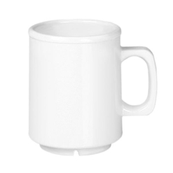 8 oz Mug, White Melamine (case of 12) 