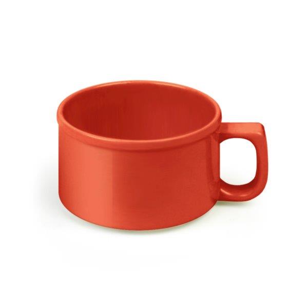 8 oz, 4inch / 100mm Soup Mug Pure Red (12 Pack) 