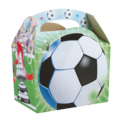Football paperboard box with handle 