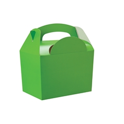 Lime paperboard box with handle 