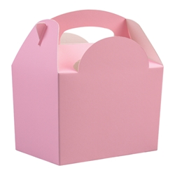 Paperboard box with handle (light pink) 
