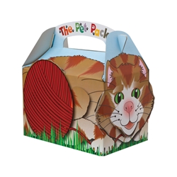 Pet Pack paperboard box with handle 
