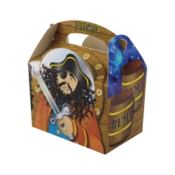 Pirate paperboard box with handle 