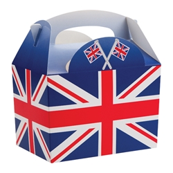Union Jack Flag Party Box with Handle 