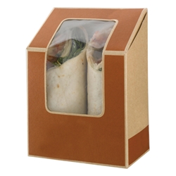 Cafe Today tuck-top tortilla pack (brown) 