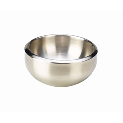 Stainless Steel Double Walled Dual Angle Bowl 16cm (Each) Stainless, Steel, Double, Walled, Dual, Angle, Bowl, 16cm, Nevilles