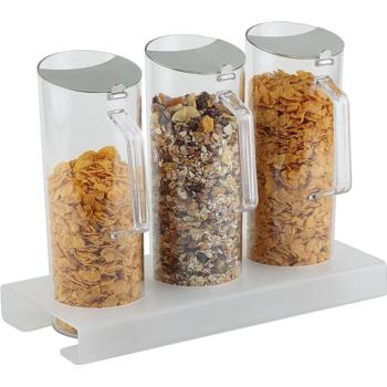 Cereal Bar, 3 Pitchers (1.5Ltr) S/S Airtight Lid (Pack of 1) 