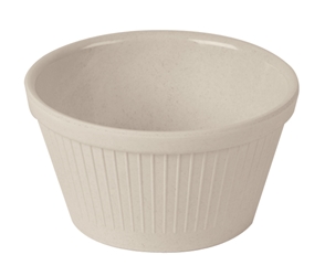 Fluted Ramekin Bamboo Natural White 1oz (Pack of 1) 