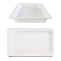 GN 1/1 40mm Deep Gastronorm Pan, Melamine, White 