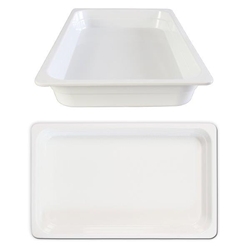GN 1/1 65mm Deep Gastronorm Pan, Melamine, White 