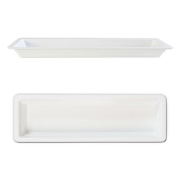 GN 2/4 40mm Deep Gastronorm Pan, Melamine, White 